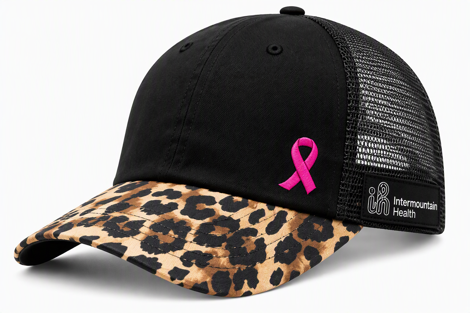 Fashion Trucker Hat Leopard Print Bill 